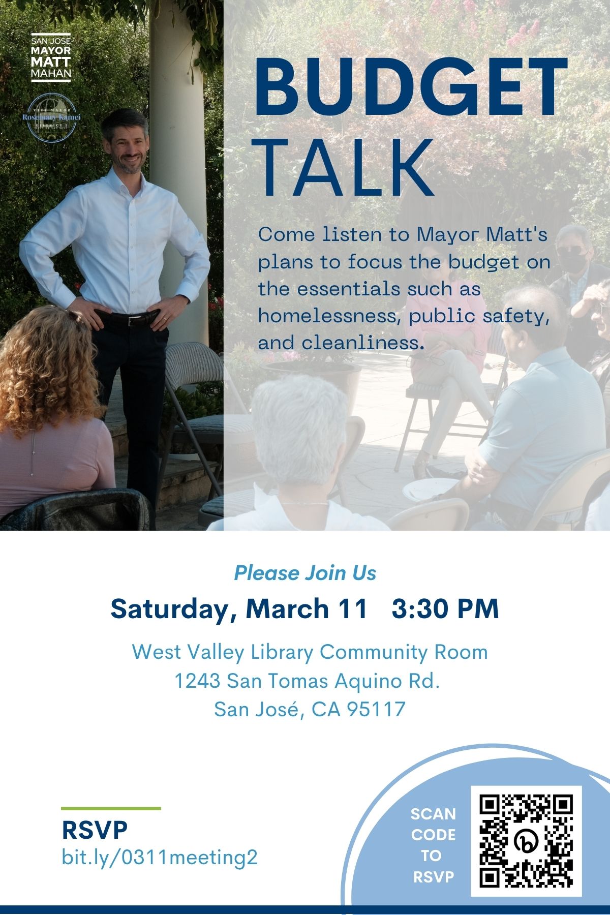 Mayor Matt’s – Budget Talk – March 11th