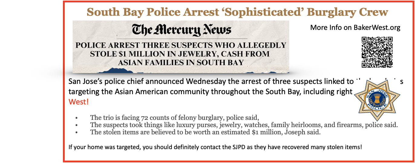 South Bay police arrest ‘sophisticated’ burglary crew